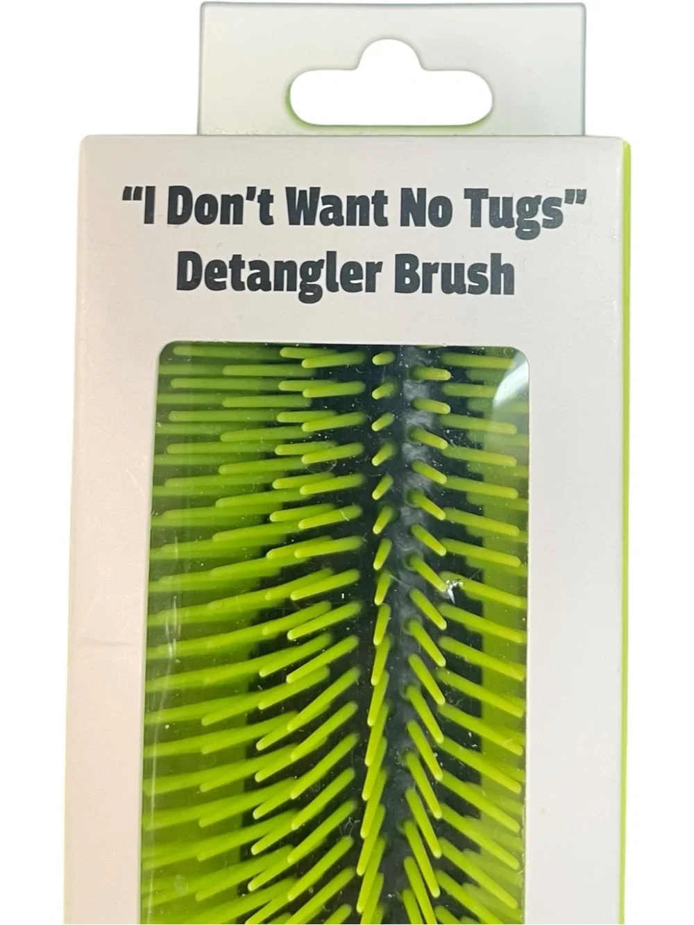 Pardon My Fro “I Don't Want No Tugs' Detangler Brush Green